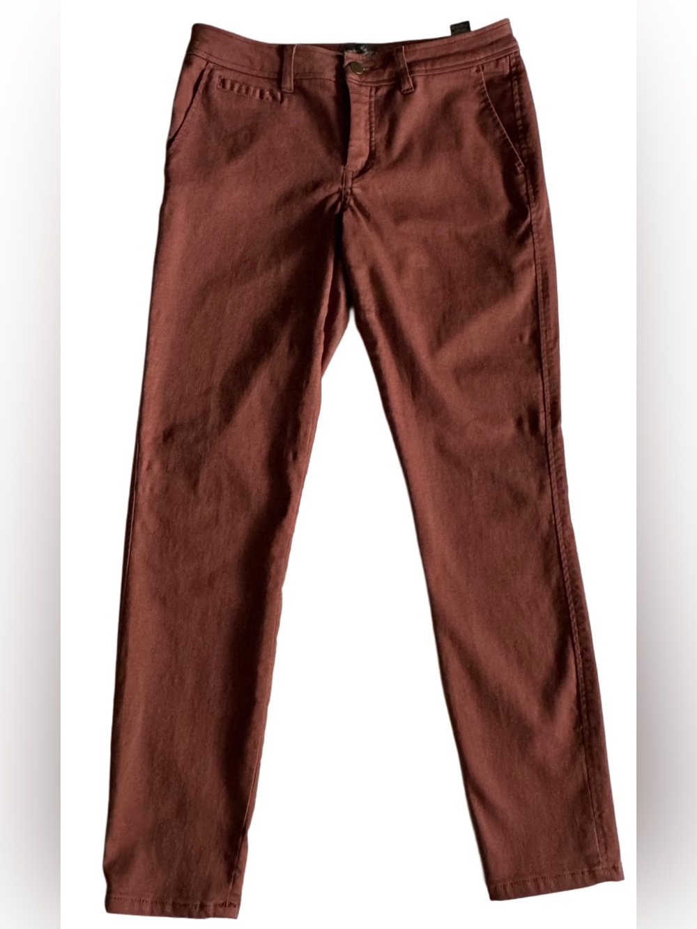 Market & Spruce Women’s Burgundy Skinny Ankle Pants Size 8 Stretch Career Casual